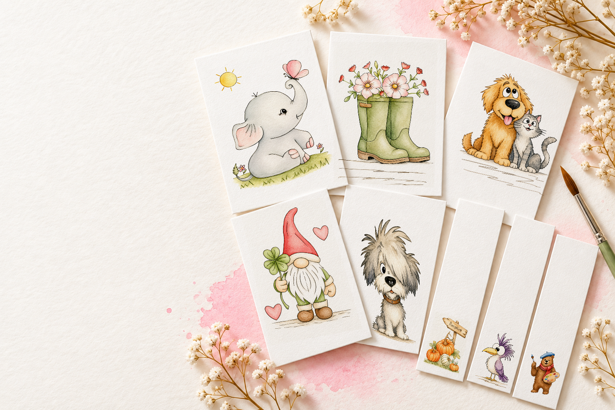 Complete Whimsy Gram watercolor collections