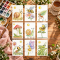 Bug Garden Grove Complete Paint-Your-Own Watercolor Print Collection | 4x6