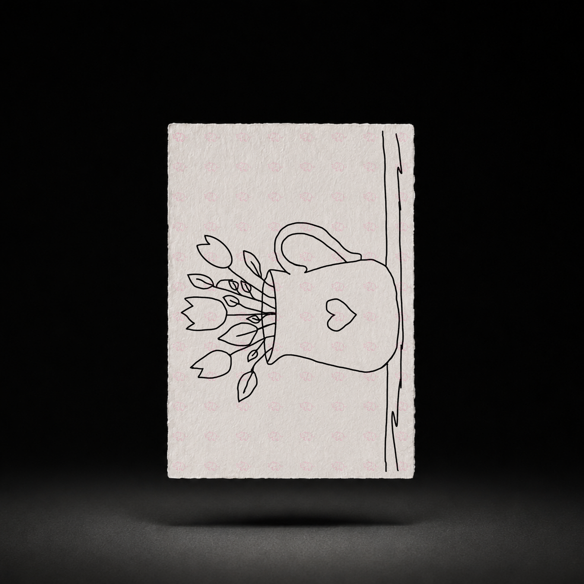 Her Favorite Garden Hat line art preview
