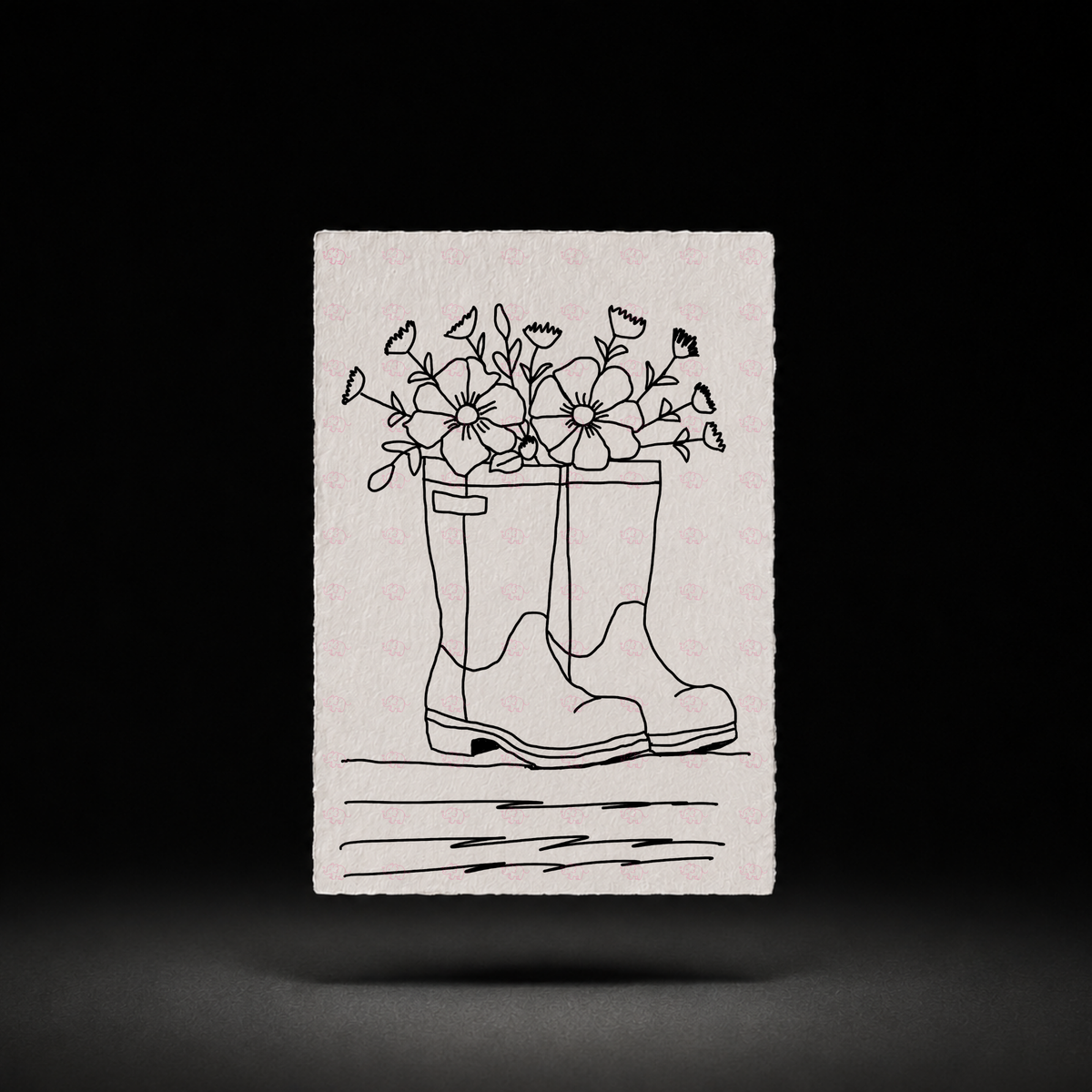 Tulips to Carry Home line art preview