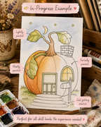 Harvest Moon Hollow Paint-Your-Own Watercolor Print | Places To Live