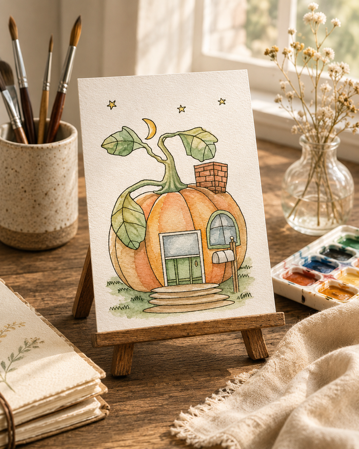 Harvest Moon Hollow Paint-Your-Own Watercolor Print | Places To Live