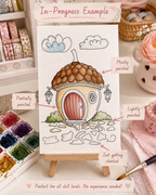 Acorn Nest Hollow Paint-Your-Own Watercolor Print | Places To Live
