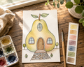 Pear Patch Cottage Paint-Your-Own Watercolor Print | Places To Live