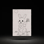 Garden Carrot Bunny line-art preview