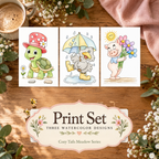 Puddle & Petal Friends print set primary image