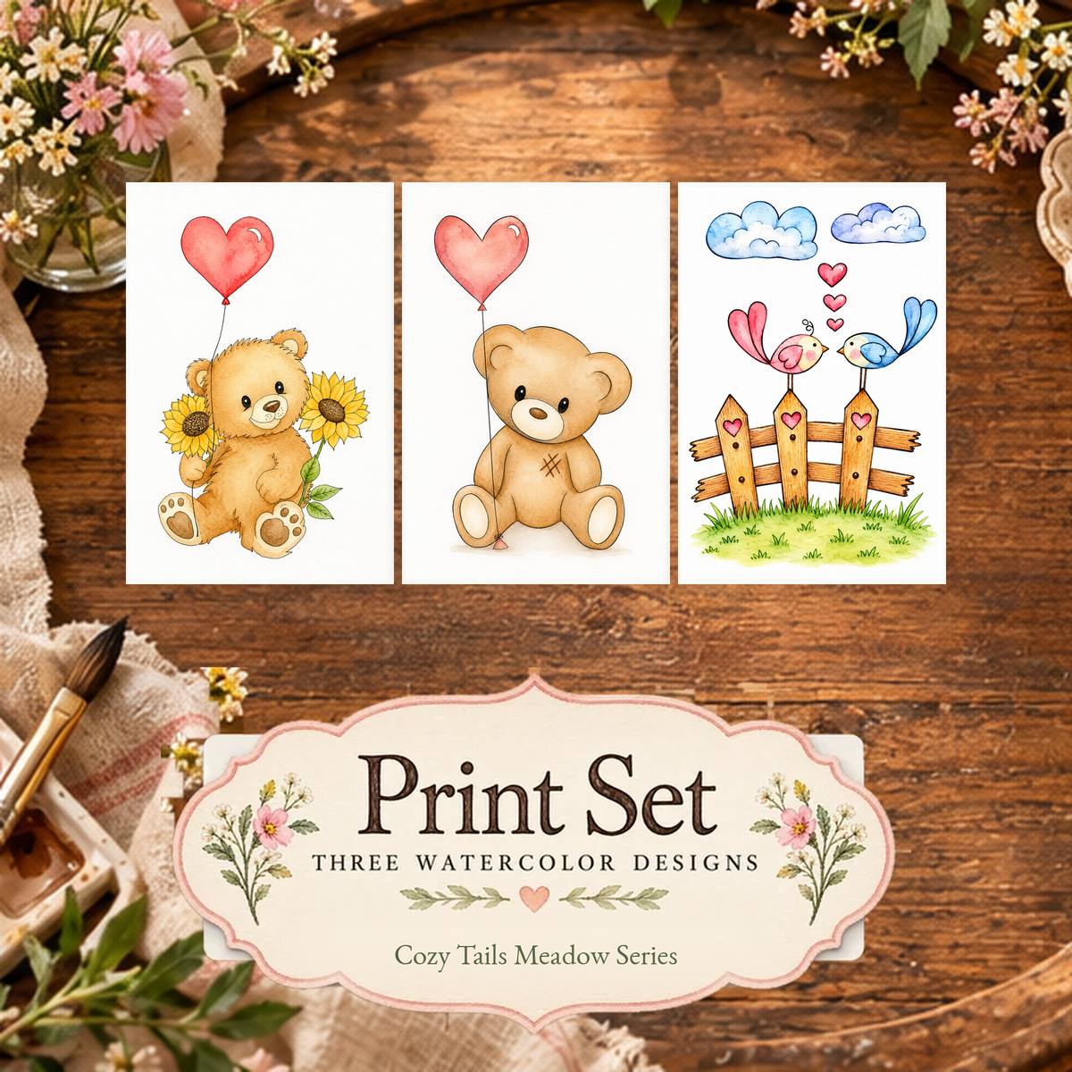 Heartstrings & Sunshine print set primary image