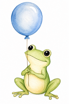 Balloon Sky Dreamer full-color watercolor design