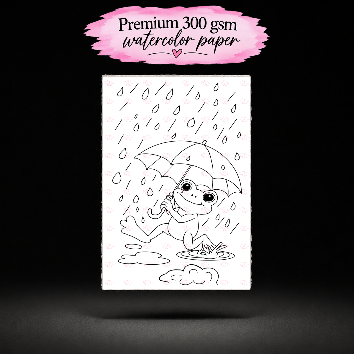 Umbrella Splash Adventure line art preview
