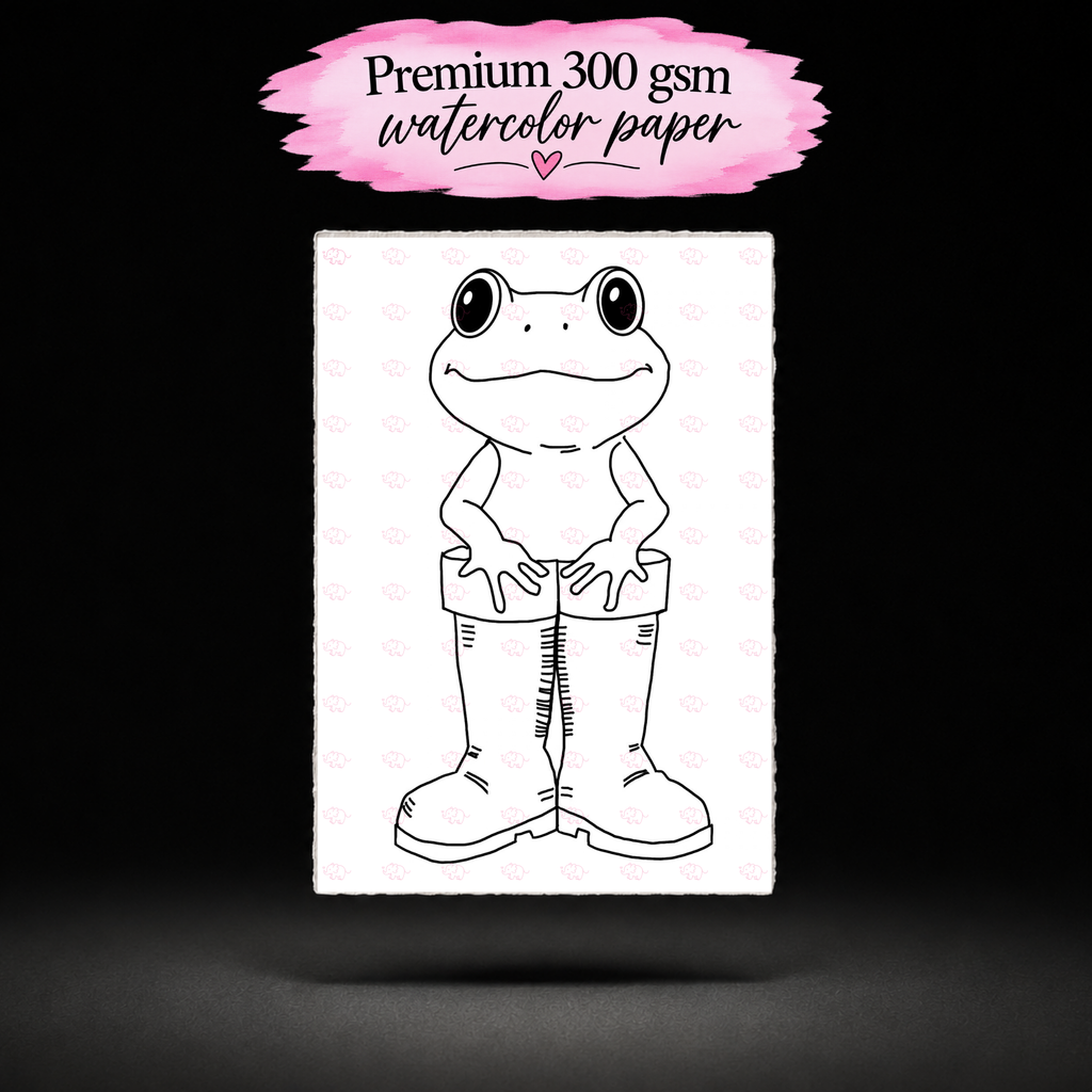 Boots for Puddle Days line art preview