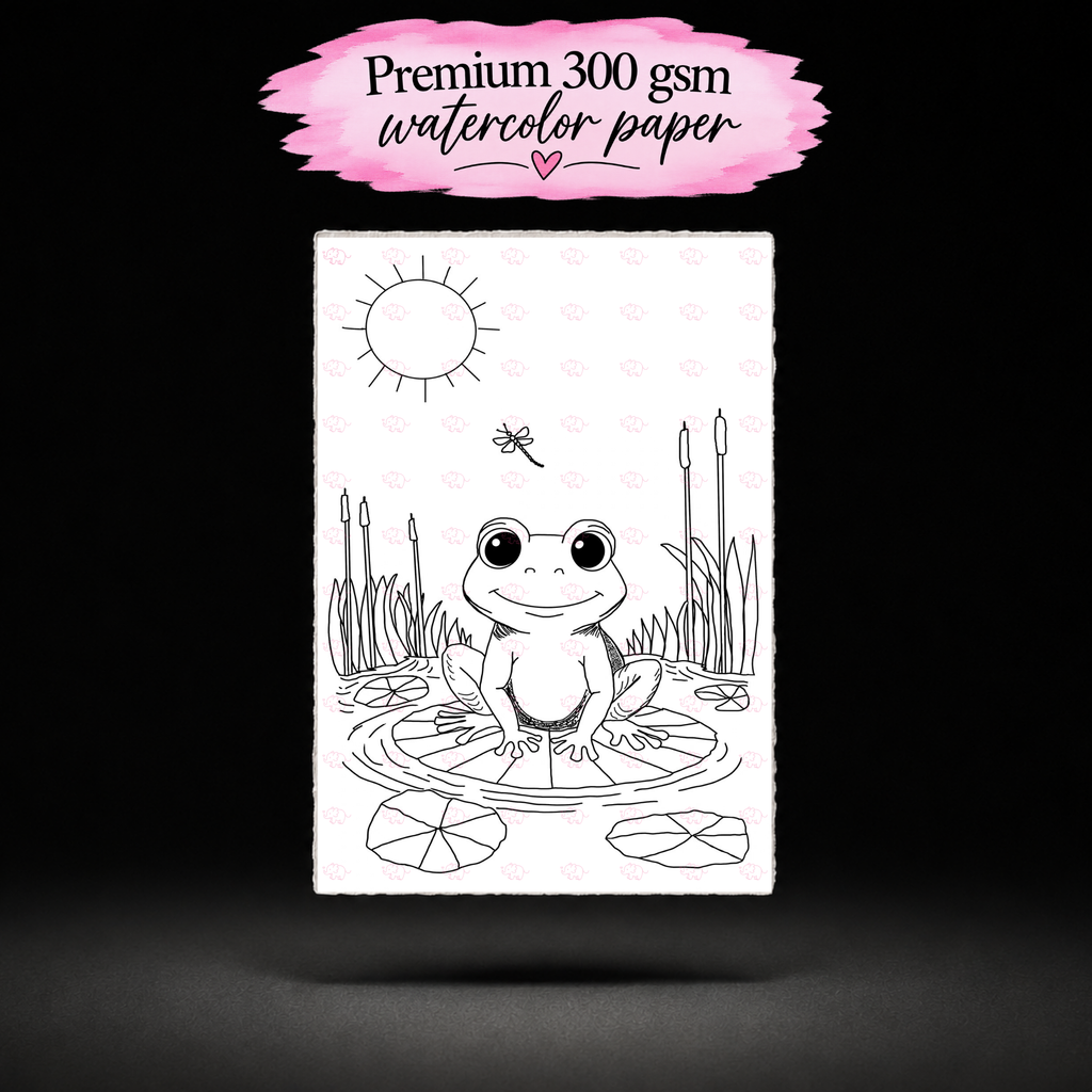 Lily Pad Daydreamer line art preview