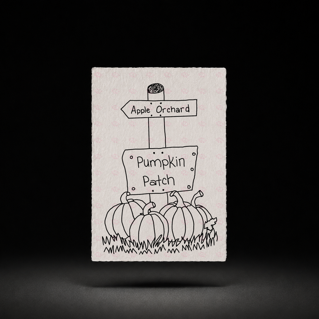 Apple Orchard Pumpkin Patch line-art preview