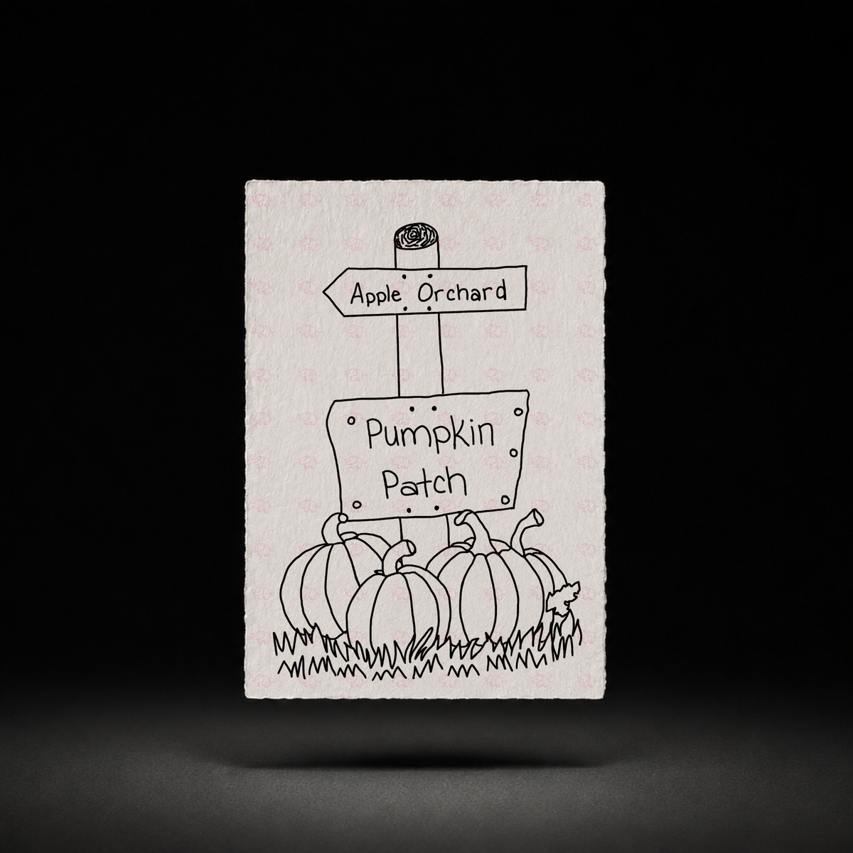 Apple Orchard Pumpkin Patch line-art preview