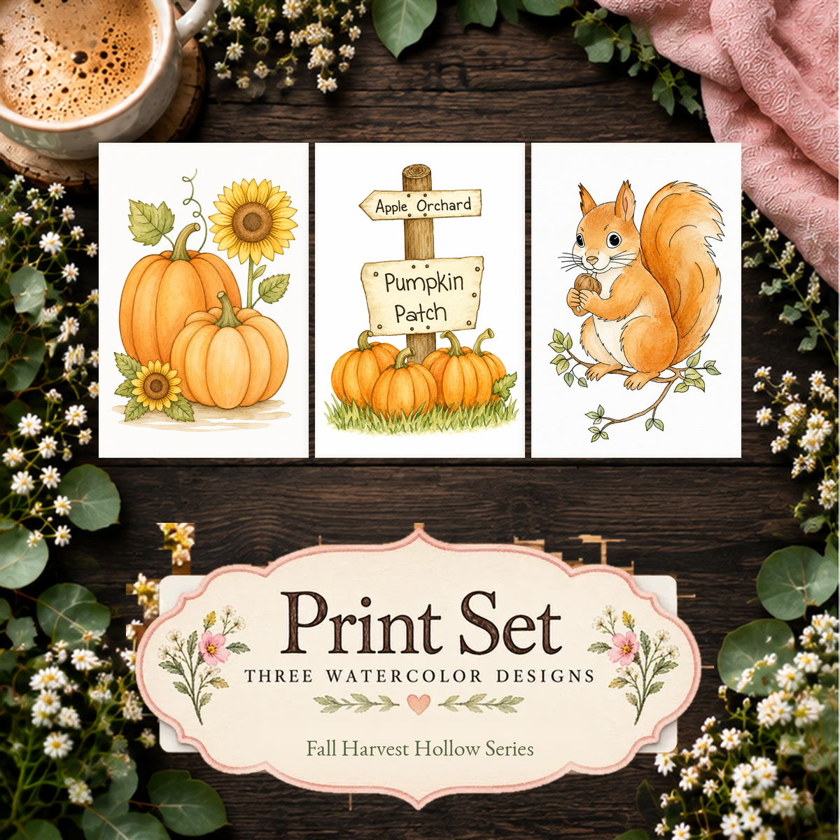 Orchard Acorn Trail print set primary image