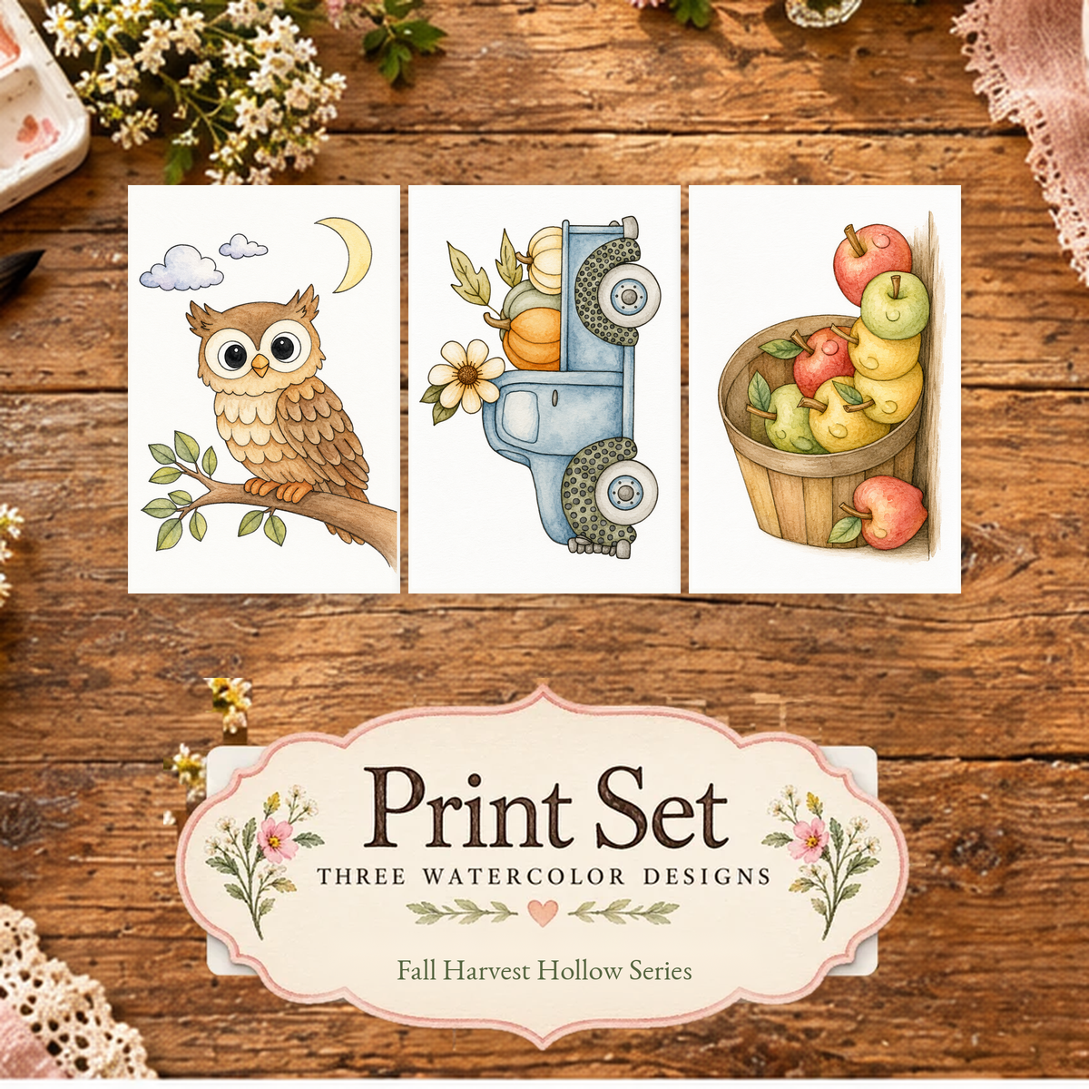 Moonlit Market print set primary image