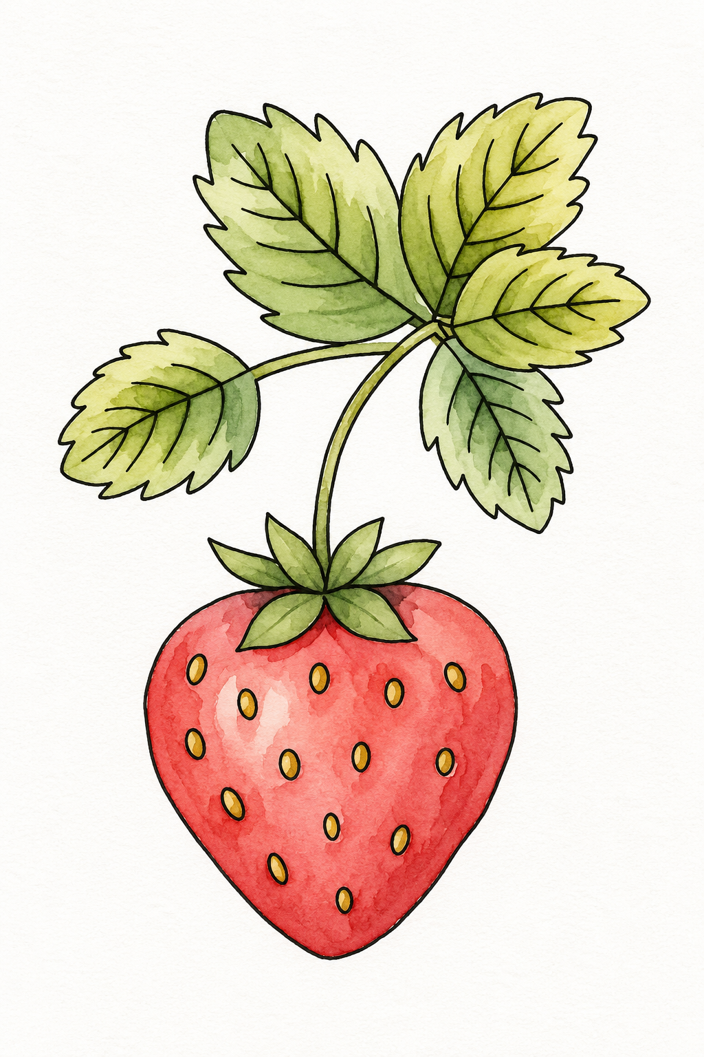 Pear Tree Hollow watercolor artwork example for color inspiration
