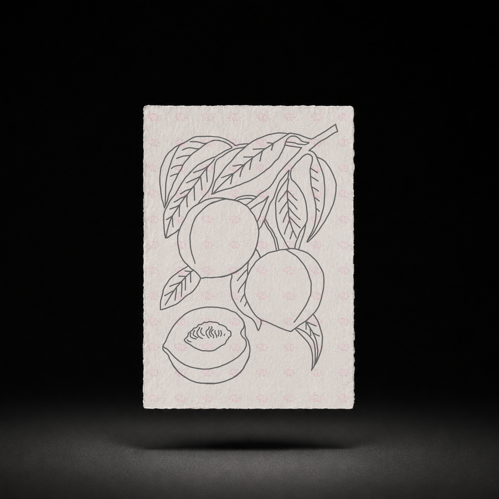 Line-art preview of Watermelon Meadow, ready to paint