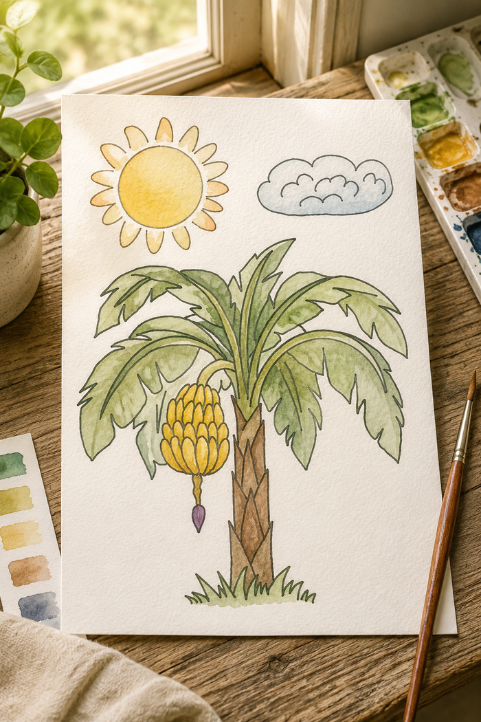 Lifestyle view of the Strawberry Patch Nest watercolor print