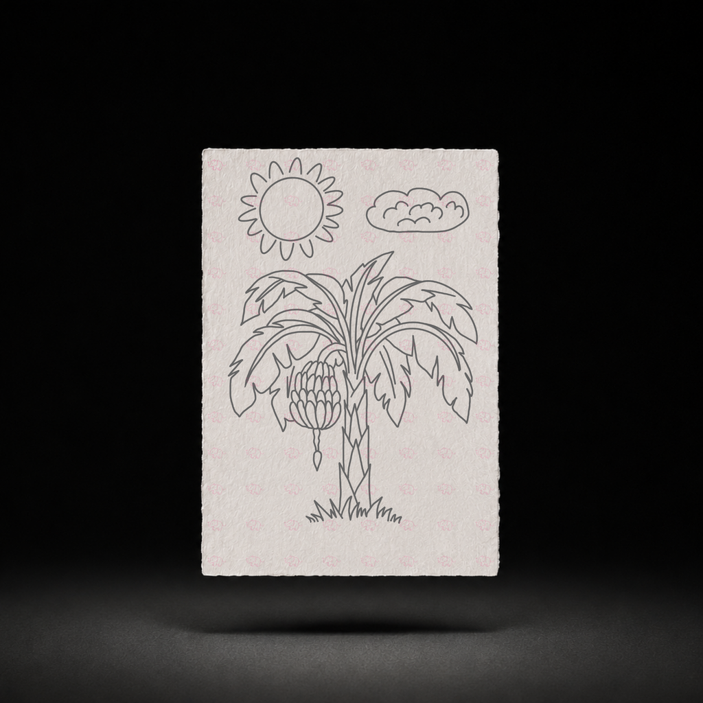 Line-art preview of Strawberry Patch Nest, ready to paint
