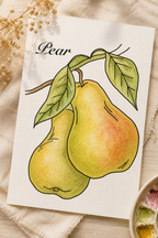 Lifestyle view of the Peach Tree Haven watercolor print