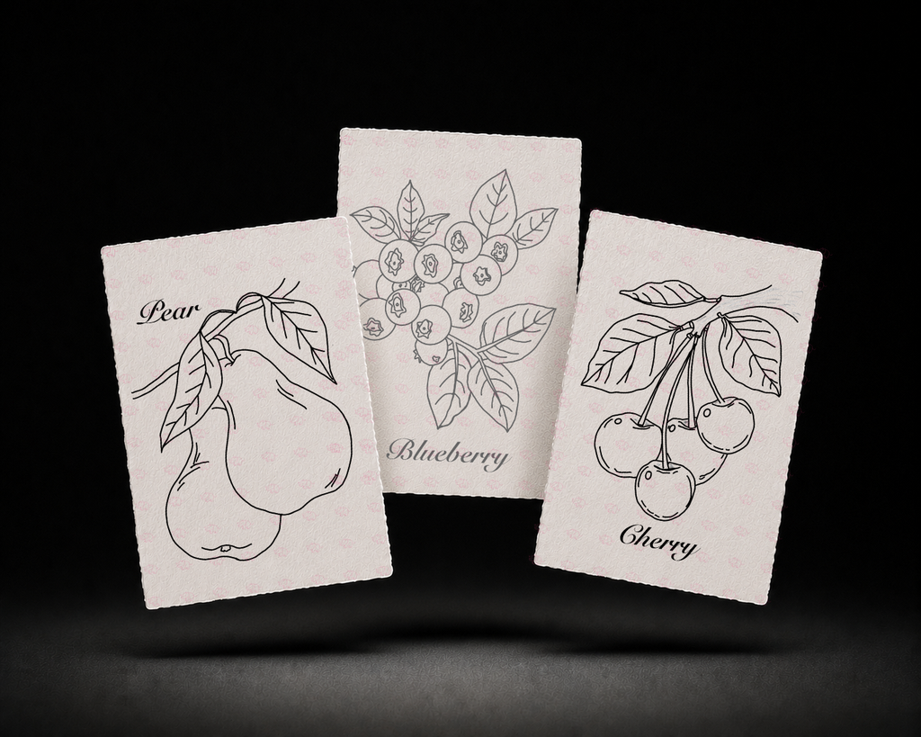 Line-art preview of the three Golden Grove designs, ready to paint