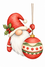 Merry Bauble full-color watercolor design
