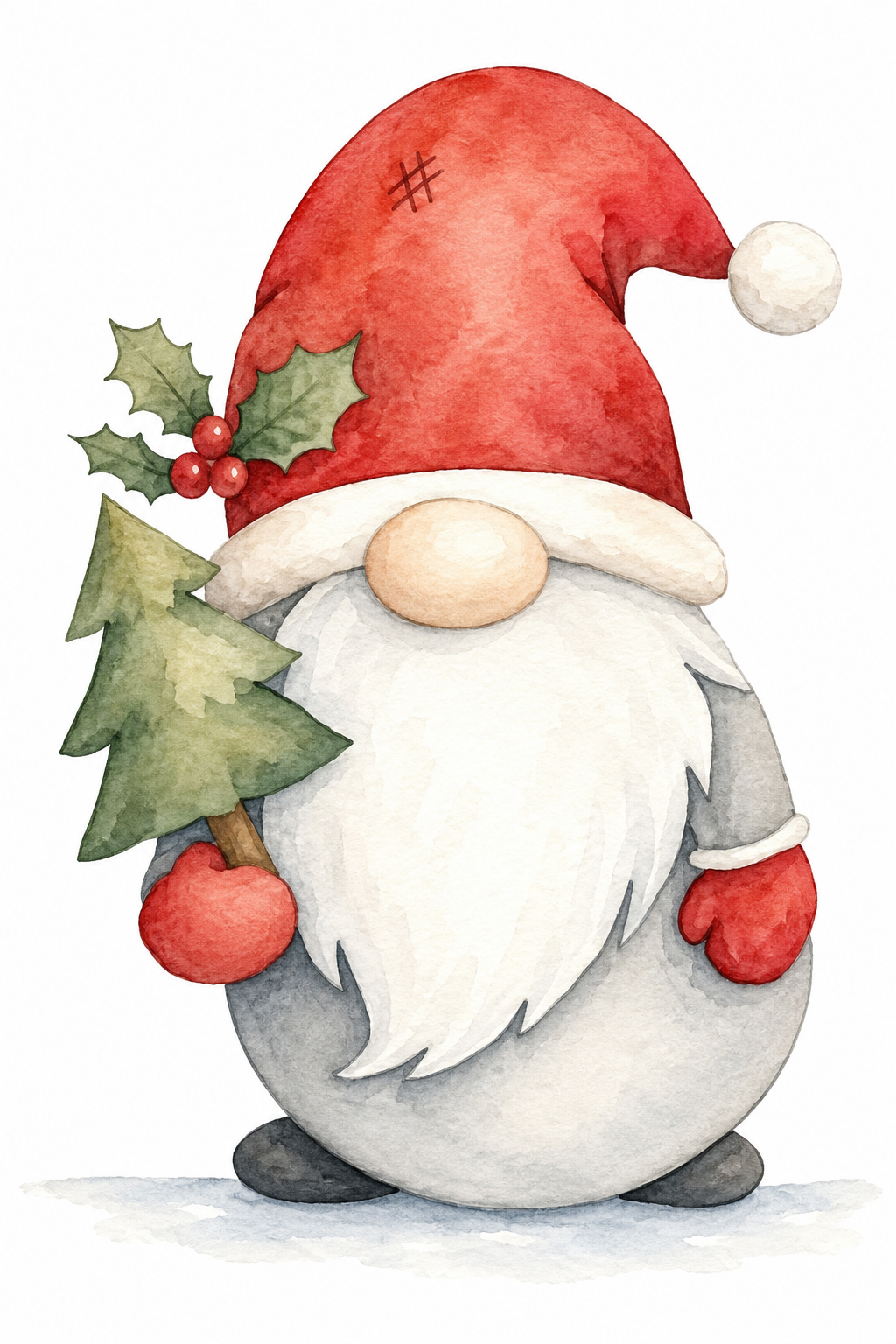 Evergreen Errand full-color watercolor design