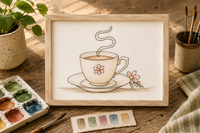 A Home for Bluebirds Paint-Your-Own Watercolor Print | Her Story: Simple Joys