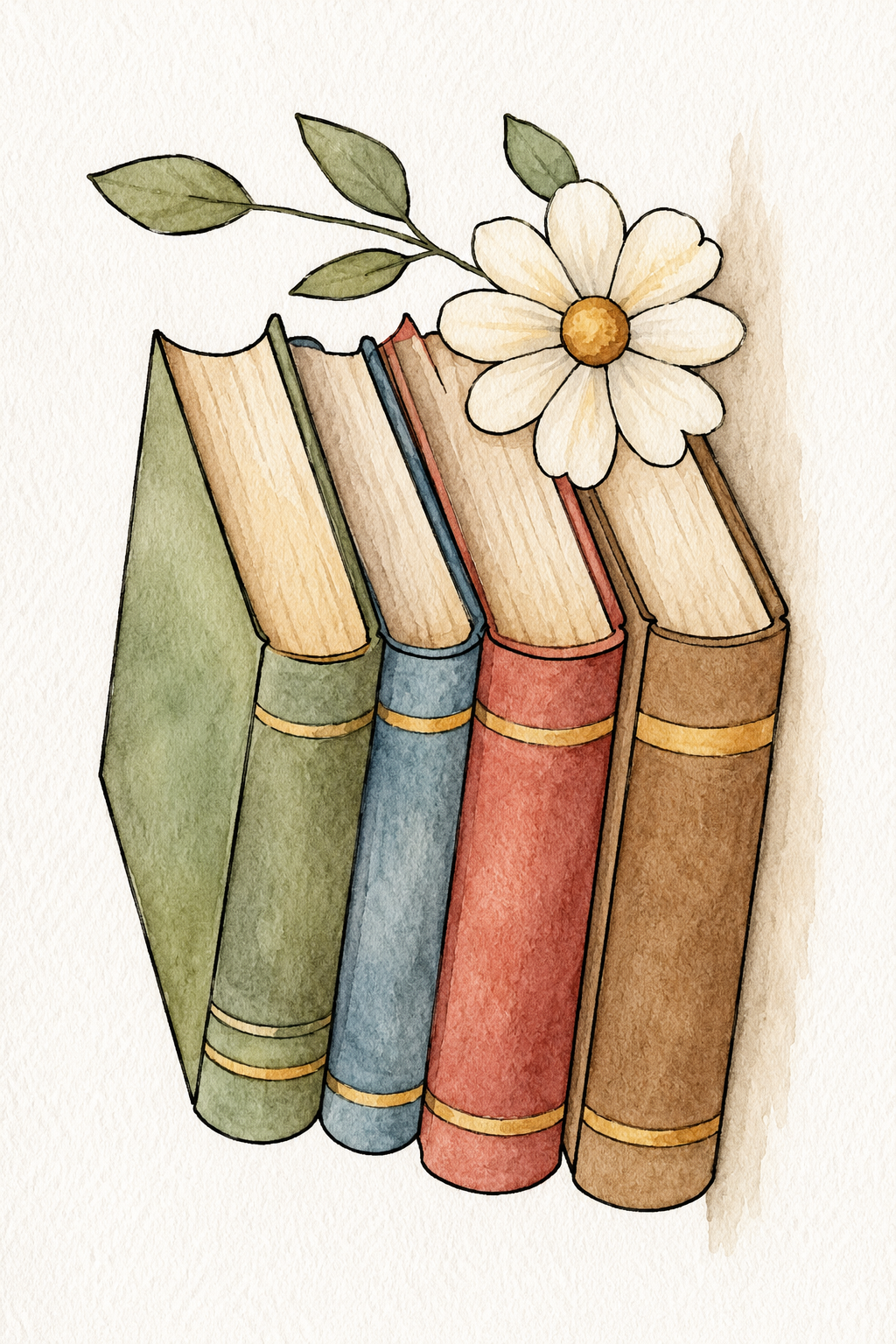 The Cozy Reading Chair painted design