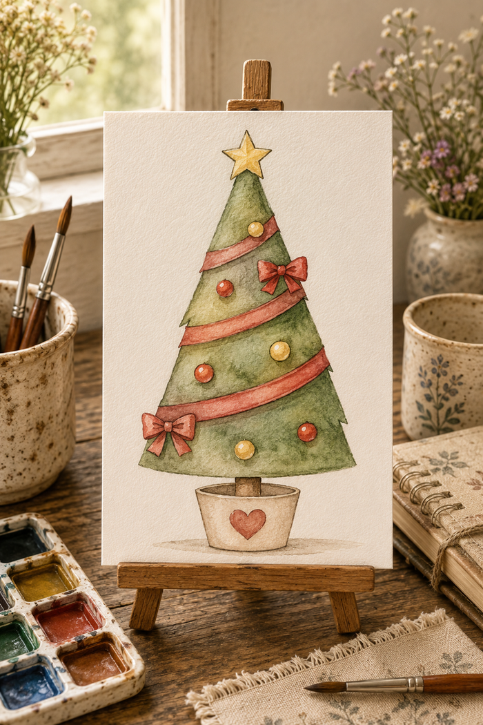 Ribbonheart Pine print lifestyle