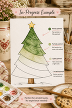 Evergreen Swirl print details and sizes