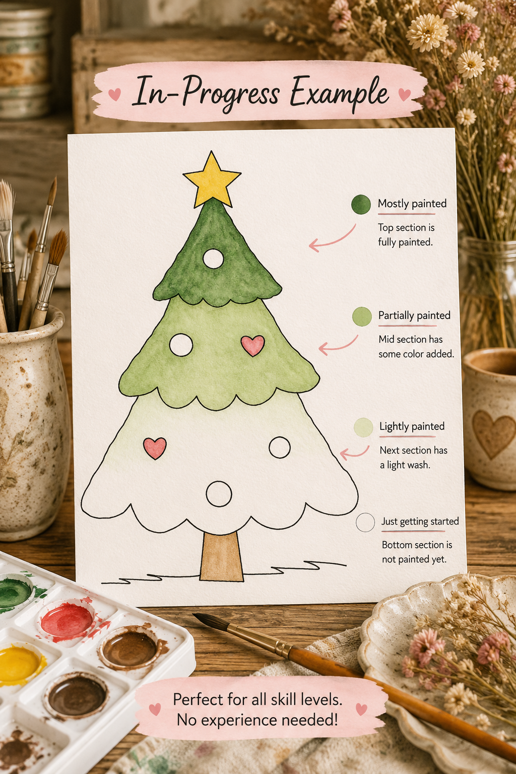 Heartglow Tree print details and sizes