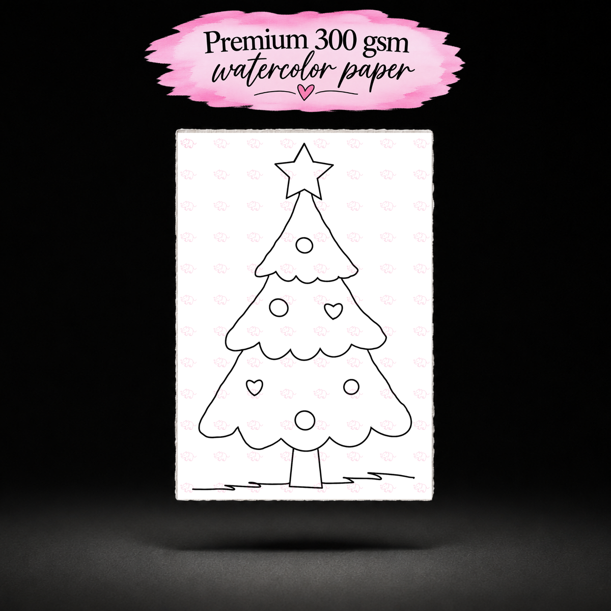 Heartglow Tree line-art preview