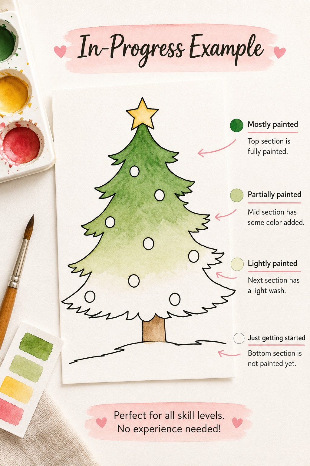 Snowkissed Pine print details and sizes