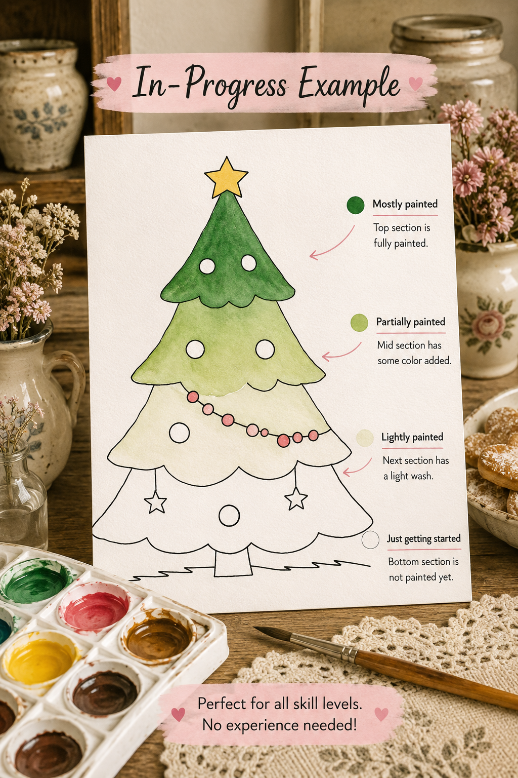Merrybead Fir print details and sizes