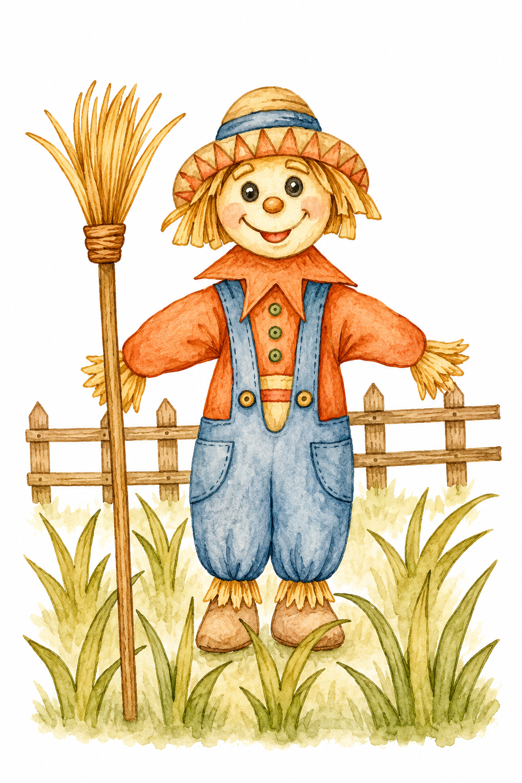 Meadow Basket Keeper watercolor artwork example for color inspiration
