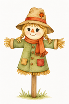 Cozy Meadow Watcher watercolor artwork example for color inspiration
