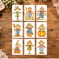 Scarecrow Hollow complete watercolor print collection, lifestyle view