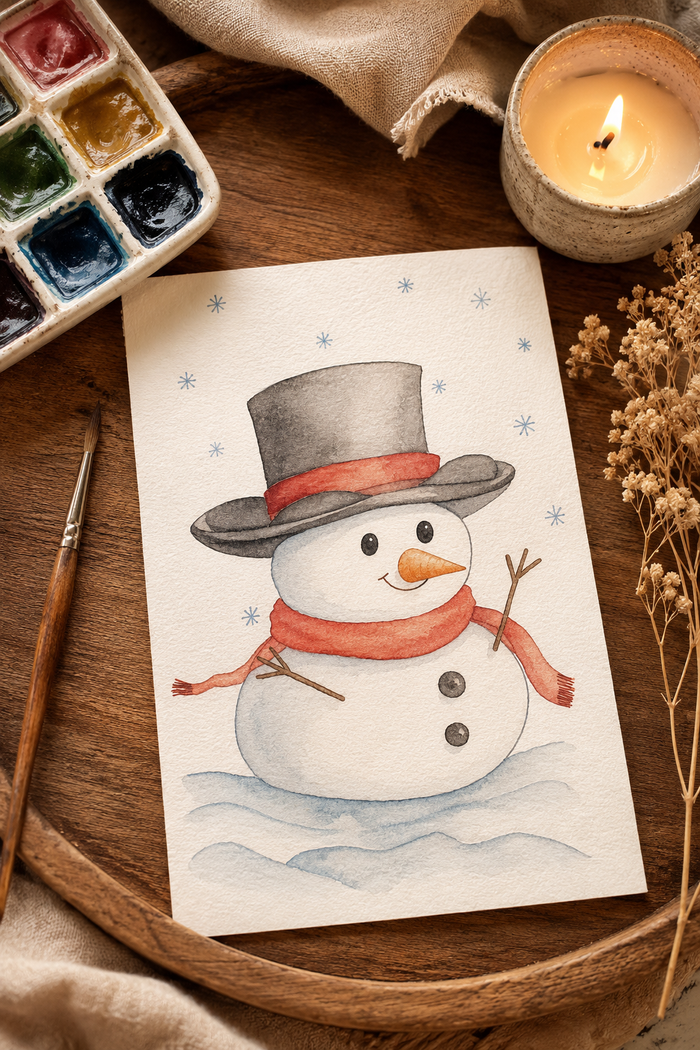 Velvet Topper Snowman lifestyle photo