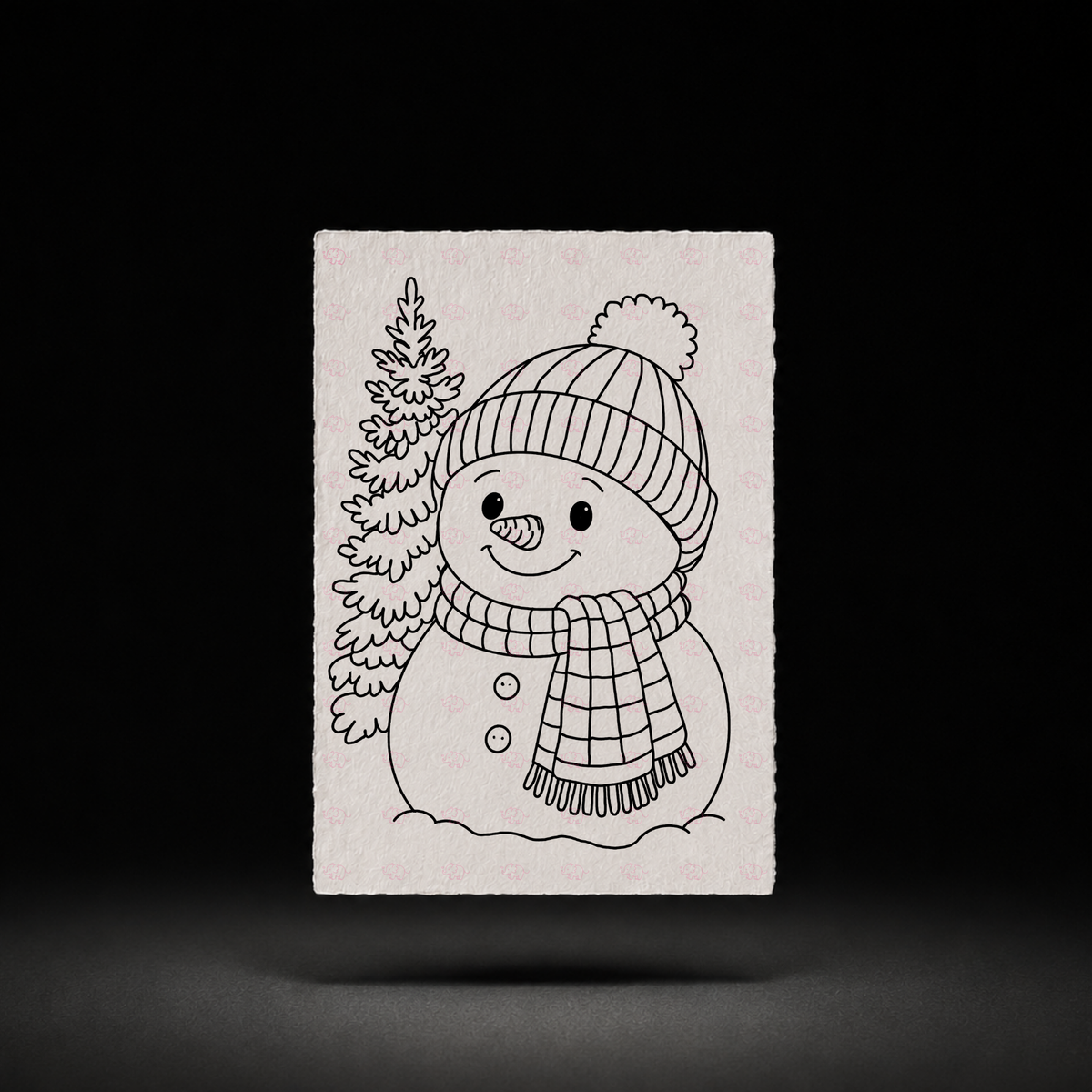 Winterberry Haven line art preview