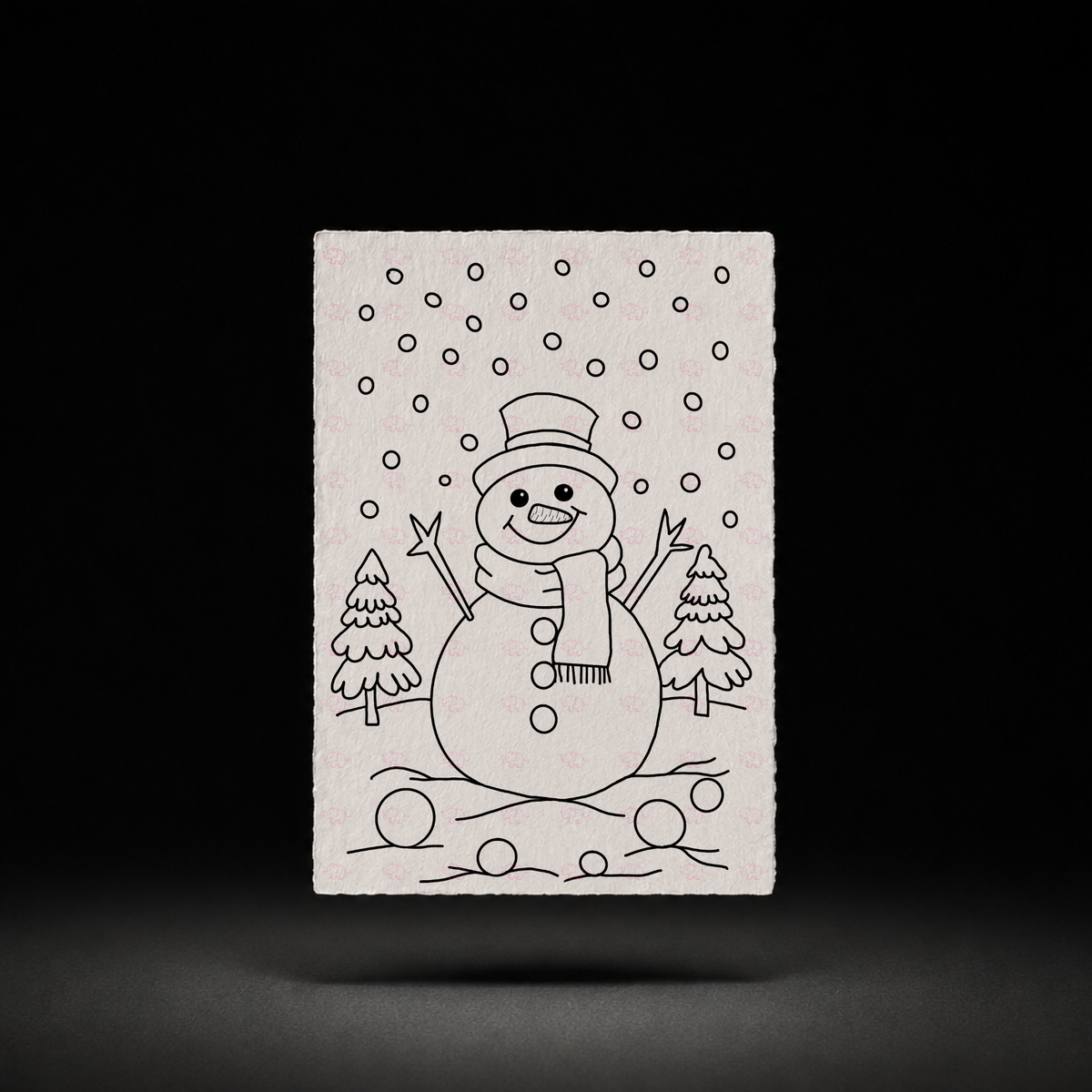 Snowball Meadow line art preview