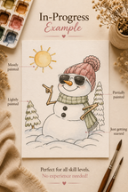 Sunny Day Snowman infographic