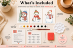 Whispering Pines watercolor trio kit lifestyle photo