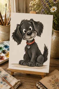 Daisy Paint-Your-Own Watercolor Print | Tails Of Joy