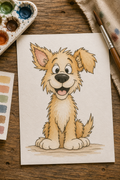 Ziggy watercolor print lifestyle scene