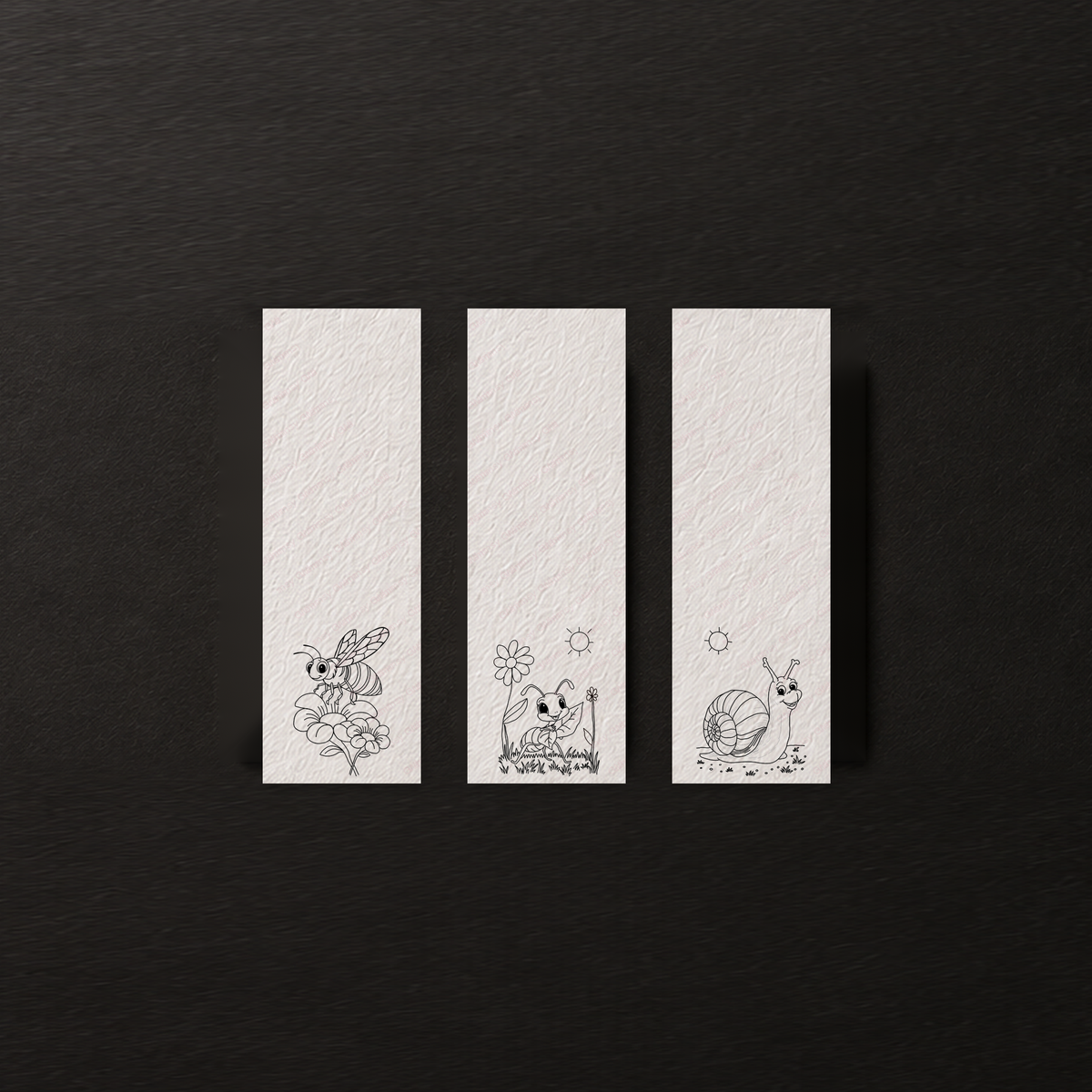 Sunny Garden Trail | Bug Garden Grove Watercolor Bookmark Set