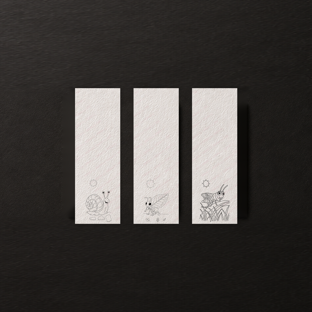 Leafy Little Explorers | Bug Garden Grove Watercolor Bookmark Set