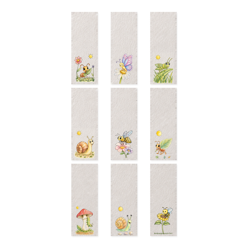 Complete Bug Garden Grove 2x6 Bookmark Collection