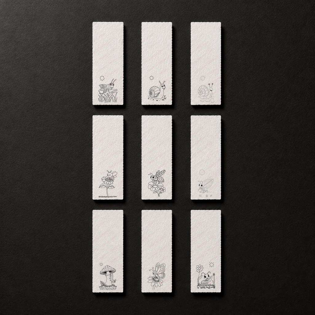 Complete Bug Garden Grove 2x6 Bookmark Collection