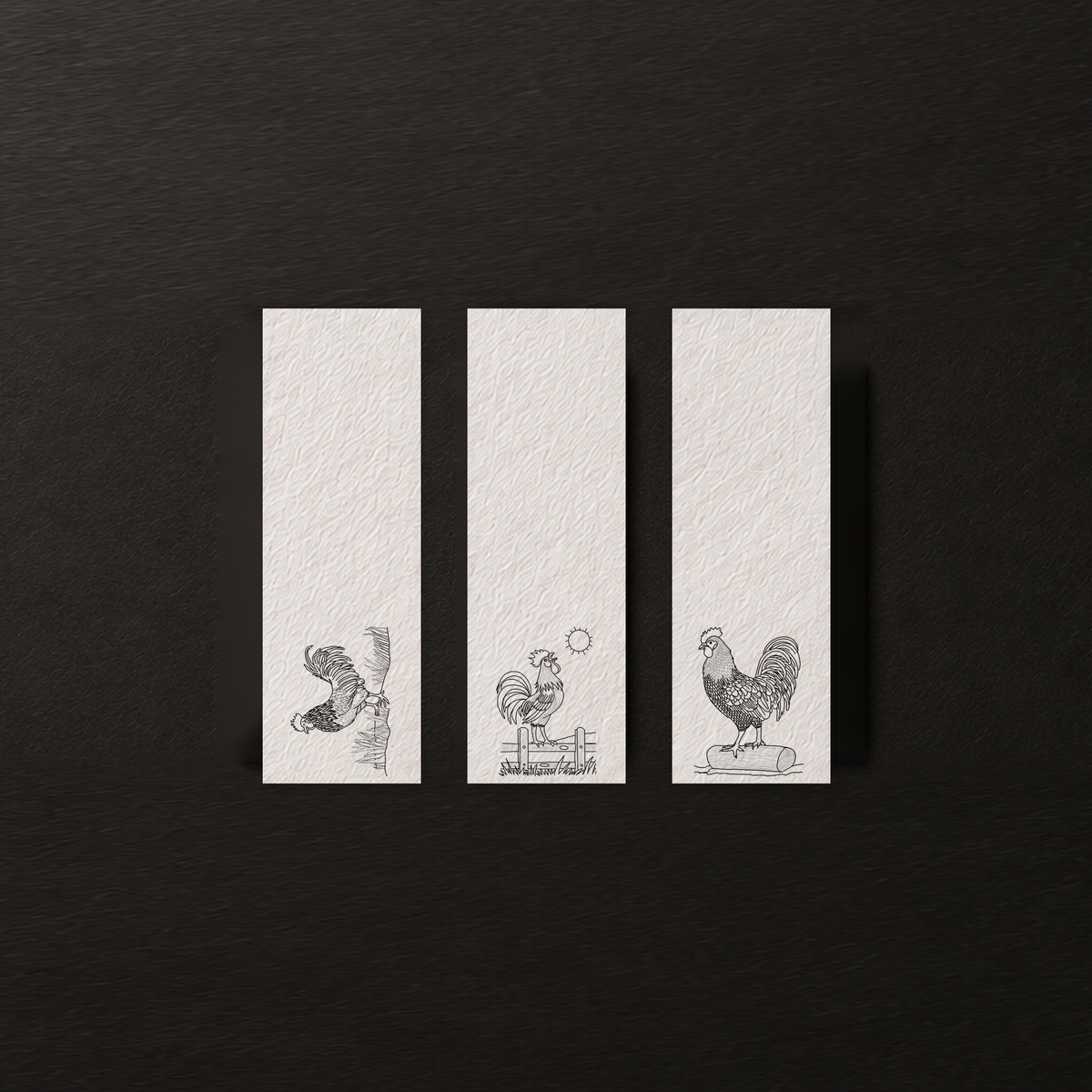 Morning Roost | Cozy Chicken Hollow Watercolor Bookmark Set